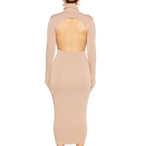 Black backless naked wardrobe dress